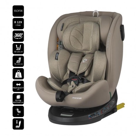 Scaun auto iSize iSize 40-150 cm Coccolle Nova Sand beige