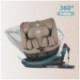 Scaun auto rotativ iSize Coccolle Velsa Taupe brown