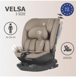 Scaun auto rotativ iSize Coccolle Velsa Taupe brown
