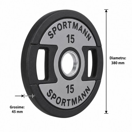 Greutate SportMann Profi CPU 15 kg/50 mm