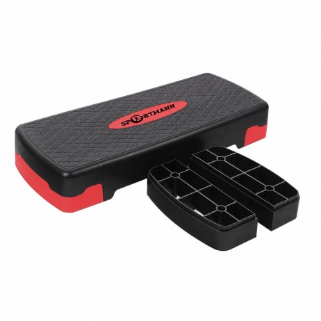 Banca aerobic Step Up Basic Sportmann Negru/Gri