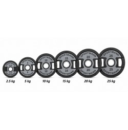 Set greutati SportMann Profi CPU 2x2.5-25kg