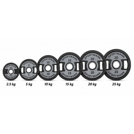Set greutati SportMann Profi CPU 2x2.5-25kg