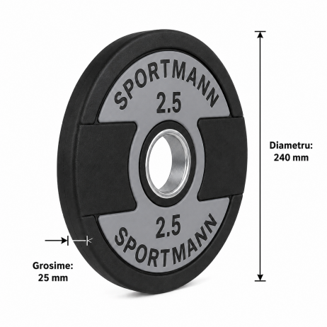 Greutate SportMann Profi CPU 2.5 kg/50 mm
