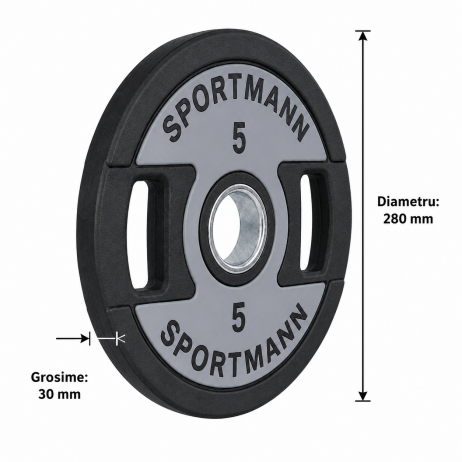 Greutate SportMann Profi CPU 5 kg/50 mm