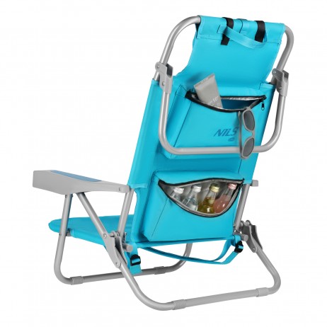Sezlong pliabil 3-IN-1 Nils NC3308, Turcoaz