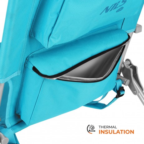 Sezlong pliabil 3-IN-1 Nils NC3308, Turcoaz
