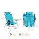 Sezlong pliabil 3-IN-1 Nils NC3308, Turcoaz