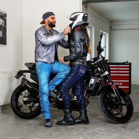 Ghete Moto W-TEC Perpetuals Negru