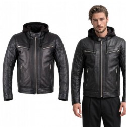 Jachetă de motociclist din piele W-TEC Murayo