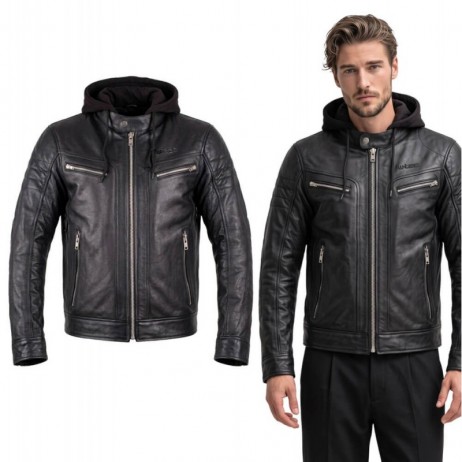 Jachetă de motociclist din piele W-TEC Murayo